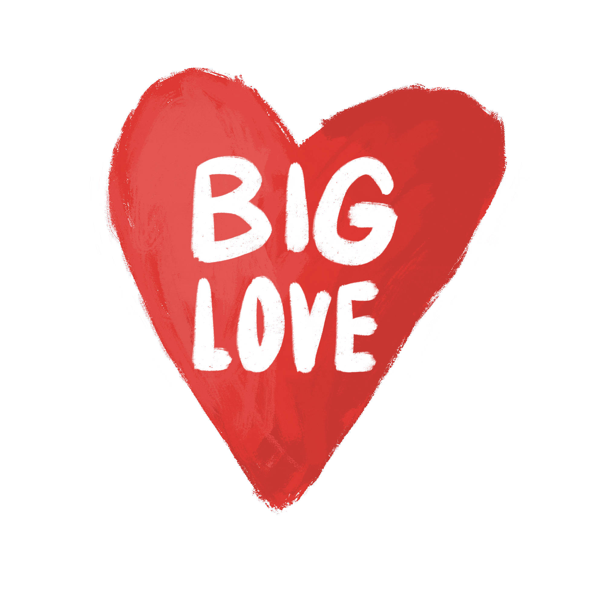 animiertes Herz mit Text BIG LOVE
