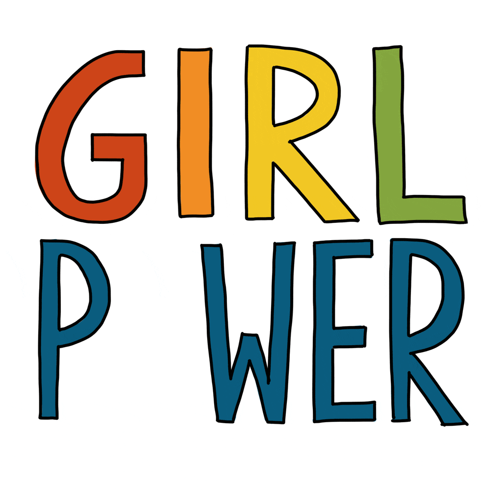 GIF Sticker girl power
