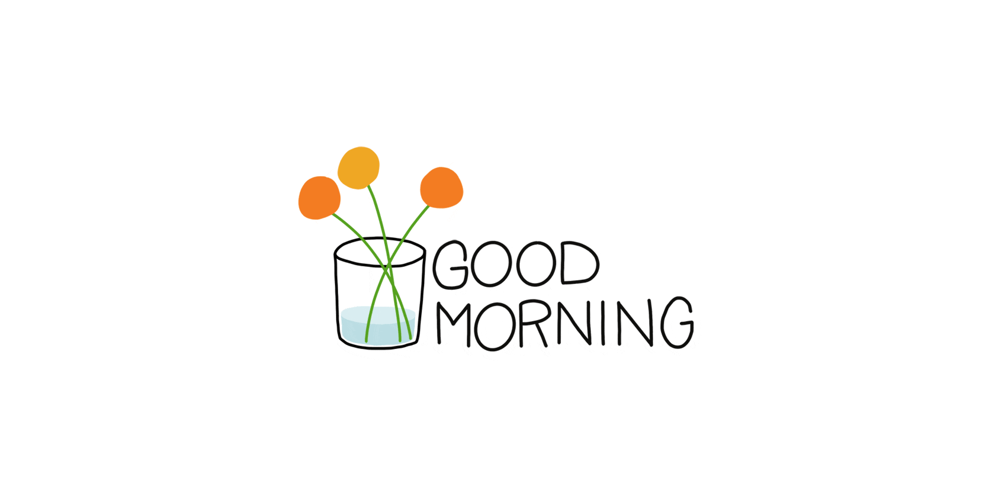 Animierter Text "good morning" als GIF Sticker von Daniela Nachtigall
