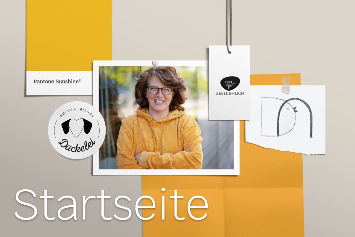 Startseite Daniela Nachtigall, Logos und GIF Sticker