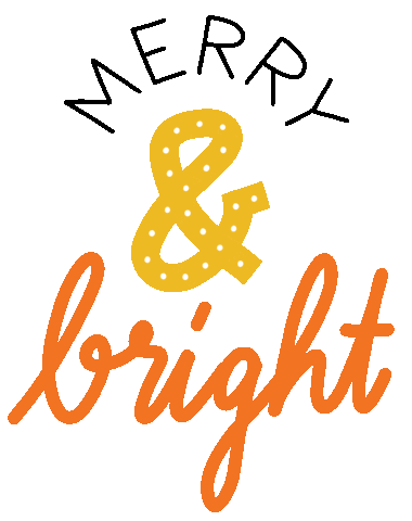 Merry and bright GIF Sticker