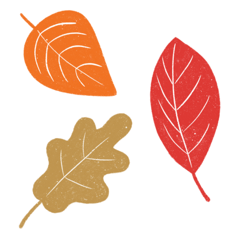 3 Herbstblätter GIF Sticker