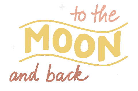To the moon GIF Sticker